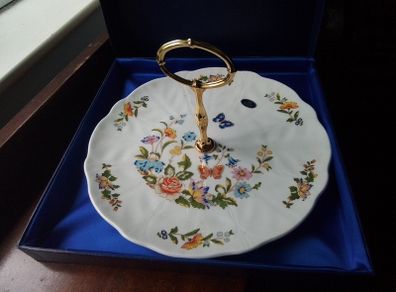 Aynsley Boxed Cottage Garden Handled Cake Plate