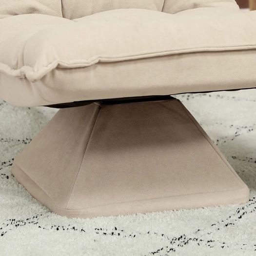 Relax chair Adjustable backrest 360 swivel linen cover be