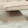 Relax chair Adjustable backrest 360 swivel linen cover be Image 3