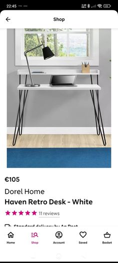 white desk