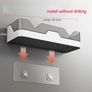 Set of 2 Bathroom Shelves, No Drilling Bathroom Shelves, Shower Shelf, Plastic Shower Baskets, Wall Mounted, for Kitchen and Bathroom Image 5