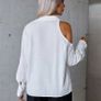 One arm open shoulder cotton shirt size uni fits 10/12 Image 2