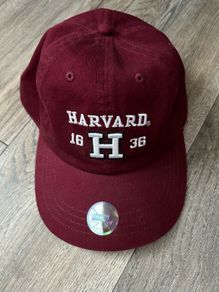 Harvard Embroidered Adjustable Cotton Cap