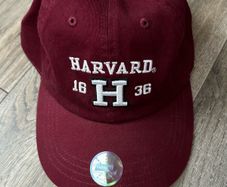 Harvard Embroidered Adjustable Cotton Cap