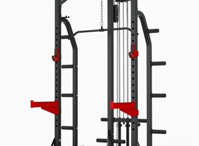 Heavy Duty Half Rack+Lat Pulldown & Row Attachment