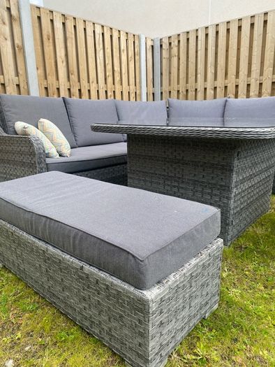 Vancouver Rattan Corner Sofa Dining Set