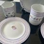 Six piece matching set off M&S berties and leaves breakfast set Image 3