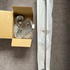 Chrome towel rail and soap dish, brand new
