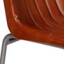 Dining Chairs 6 pcs Brown Real Leather Image 6