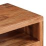 TV Cabinet Solid Acacia Wood with Carved Doors 117x30x40 cm Image 8