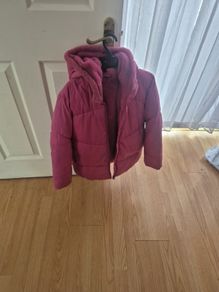 Girls Pink Heavy Jacket 11-12 XL