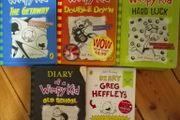 Diary of a Wimpy Kid, Jeff Kinney x 5 books