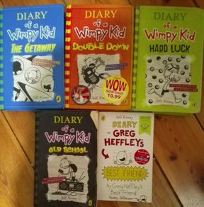 Diary of a Wimpy Kid, Jeff Kinney x 5 books