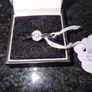 9ct white gold sapphire & diamond ring Image 2