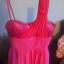 Very feminine coral coloured dress Image 8