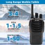 2Pcs Walkie Talkies Rechargeable, Walkie Talkies for Adults Professional Long Range 16CH Two Way Radio, Supports Hand Free VOX Function with LED Light Earpieces for Outdoor, Image 6