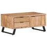 Coffee Table 90x50x40 cm Solid Acacia Wood with Live Edges Image 9