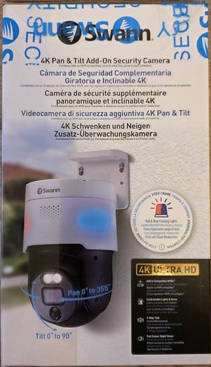 Swann SWNHD-900PT-EU 4K Pan-Tilt Add-On Outdoor Camera