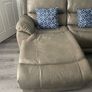 Faux leather corner sofa Image 2