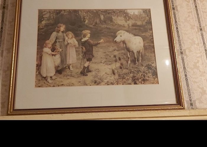 A Tempting Bait Framed Picture
