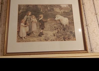 A Tempting Bait Framed Picture