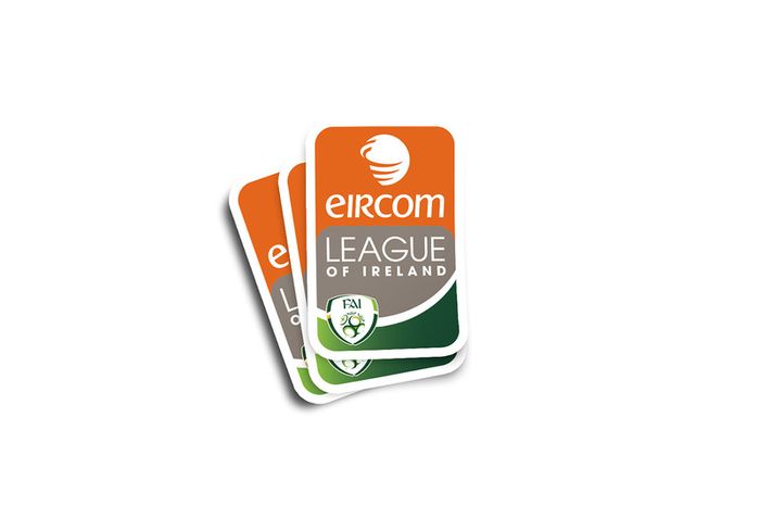 Eircom League of Ireland Glossy Sticker 2-pack