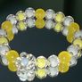 Handmade bracelet crystal pearl gold Image 7