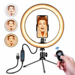 10" LED Ring Light Dim able Lighting Kit Phone Selfie Tripod Makeup Youtube
