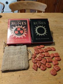 The Runes, The future revealed with this Ancient Norse system of Divination. New never used. Includes Book, Rune Stones and Bag.