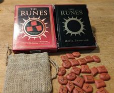 The Runes, The future revealed with this Ancient Norse system of Divination. New never used. Includes Book, Rune Stones and Bag.