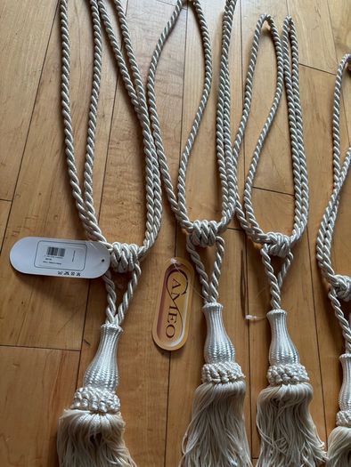 New Cream Rope Curtain Tie Backs