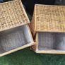 Pair of Wicker Clothes baskets (26240) Image 4
