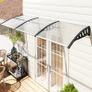 Front Door Canopy, Outdoor Awning, Rain Shelter, 303 x 96cm , Clear Image 2