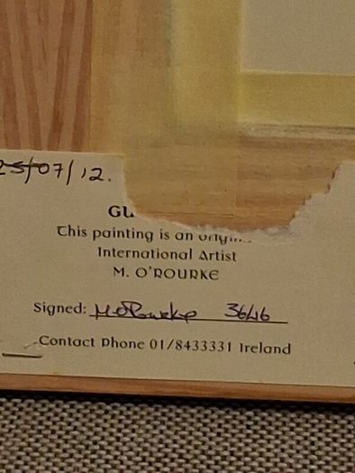 Original oil by M.O'Rourke