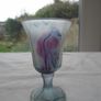 Italian Frosted Drip pattern Glass Decanter & Liquor Glasses Image 10