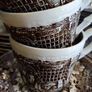 Vintage Royal Tudor Ware 'Coaching Taverns 1828' Tea/Coffee Set in brown and white Image 5