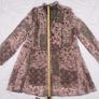 Zara Green Brown Earth Tone Patchwork Floral Long Sleeve Boho Tunic Mini Dress Size L Image 9