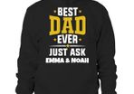 Best Dad ever custom personalised hoodie for fathers day