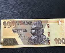 Rare Zimbabwe Banknote 100 Dollars