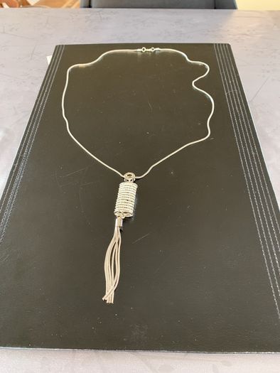 silver necklace