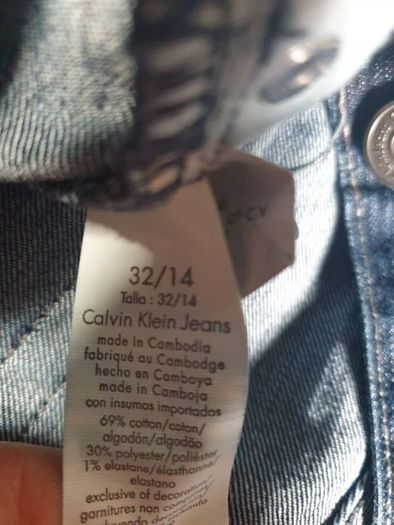 womens Calvin Klein dark blue navy denim jeans Size 32/14  W 34 L 27