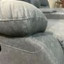 New Ashford Truffle & Grey Micro Fabric Recliner Sofa Image 10