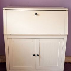 IKEA HEMNES White fold-down Secretary Desk