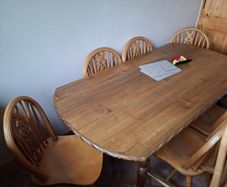 Kitchen teak table and chairs