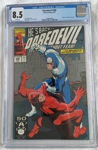 Daredevil Bullseye Issue 290 CBCS / CGC 8.5 Certified Graded Comic Framed  DC Marvel