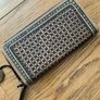 Leather wallet sunflower design Image 5