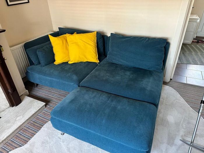 IKEA SDERHAMN 2-Seat Sofa with Chaise Longue