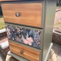 Solid wood bedside locker