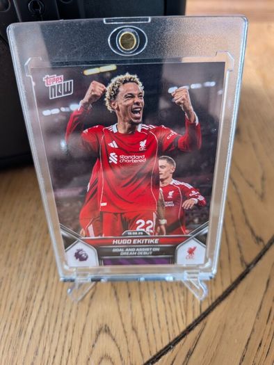 Hugo Ekitike Liverpool Topps Now card