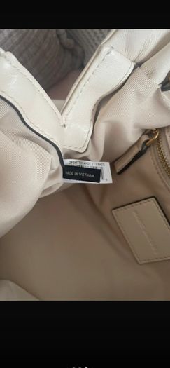 Marc Jacobs Cream Lambskin Leather Bag - The Christina Tote -